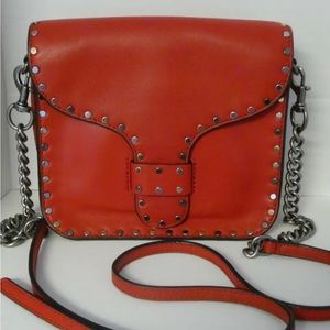 Rebecca Minkoff crossbody bag with studs flap style